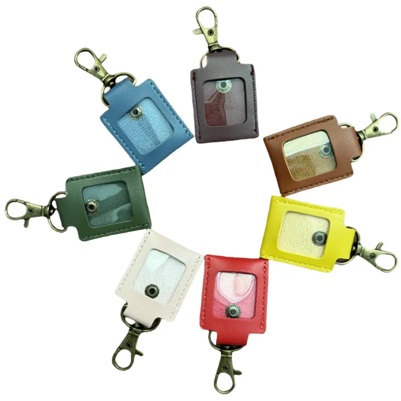 pu leather pet memorial photo keychain - MOQ 20pcs factory direct - view 5