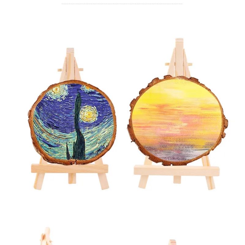 custom wood slice wall art - request RFQ factory direct - view 2
