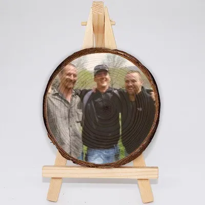 custom wood slice wall art - request RFQ factory direct - view 5