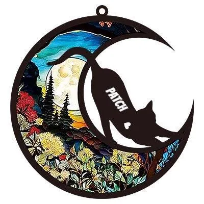 custom moon pet window ornament memorial - view 4