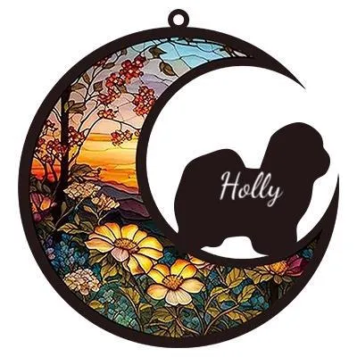 custom moon pet window ornament memorial - view 5