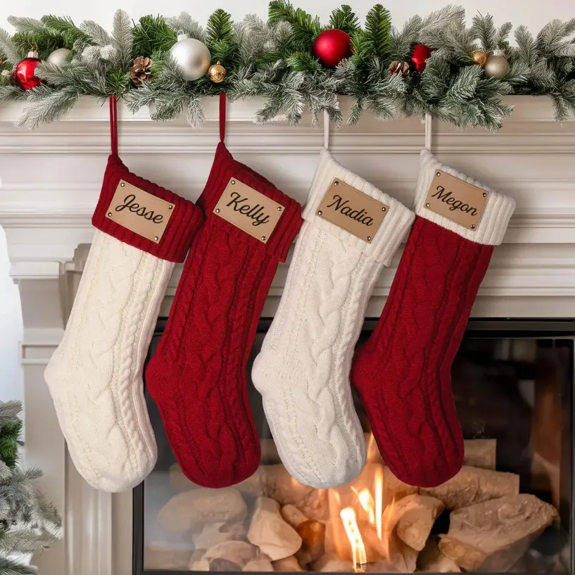 custom knitted christmas stocking - B2B wholesale inquiry welcome - view 2