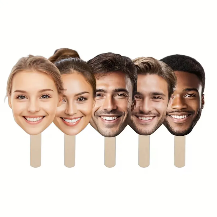 custom face fan cutout photo prop - OEM custom logo accepted - view 3
