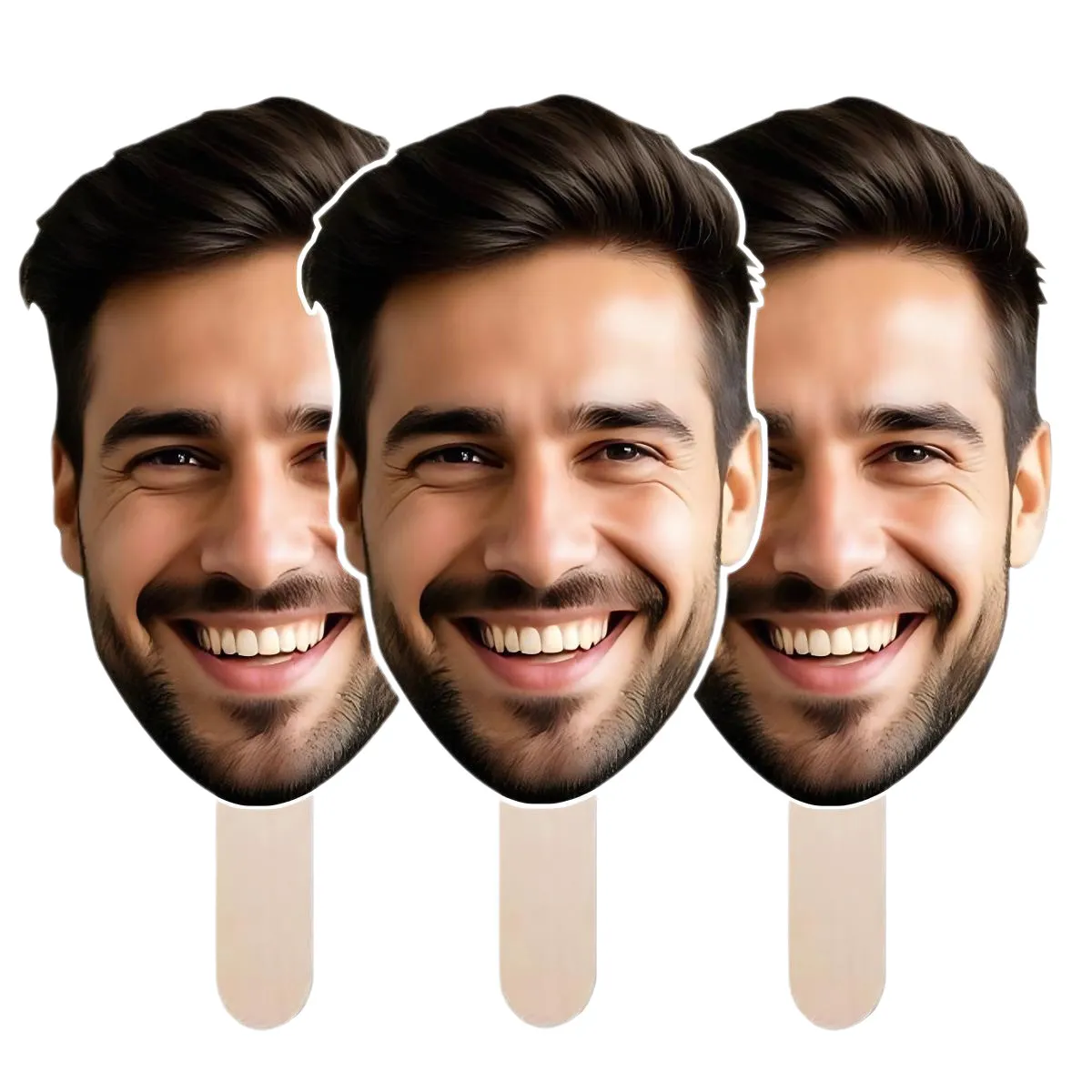 custom face fan cutout photo prop - OEM custom logo accepted - view 4
