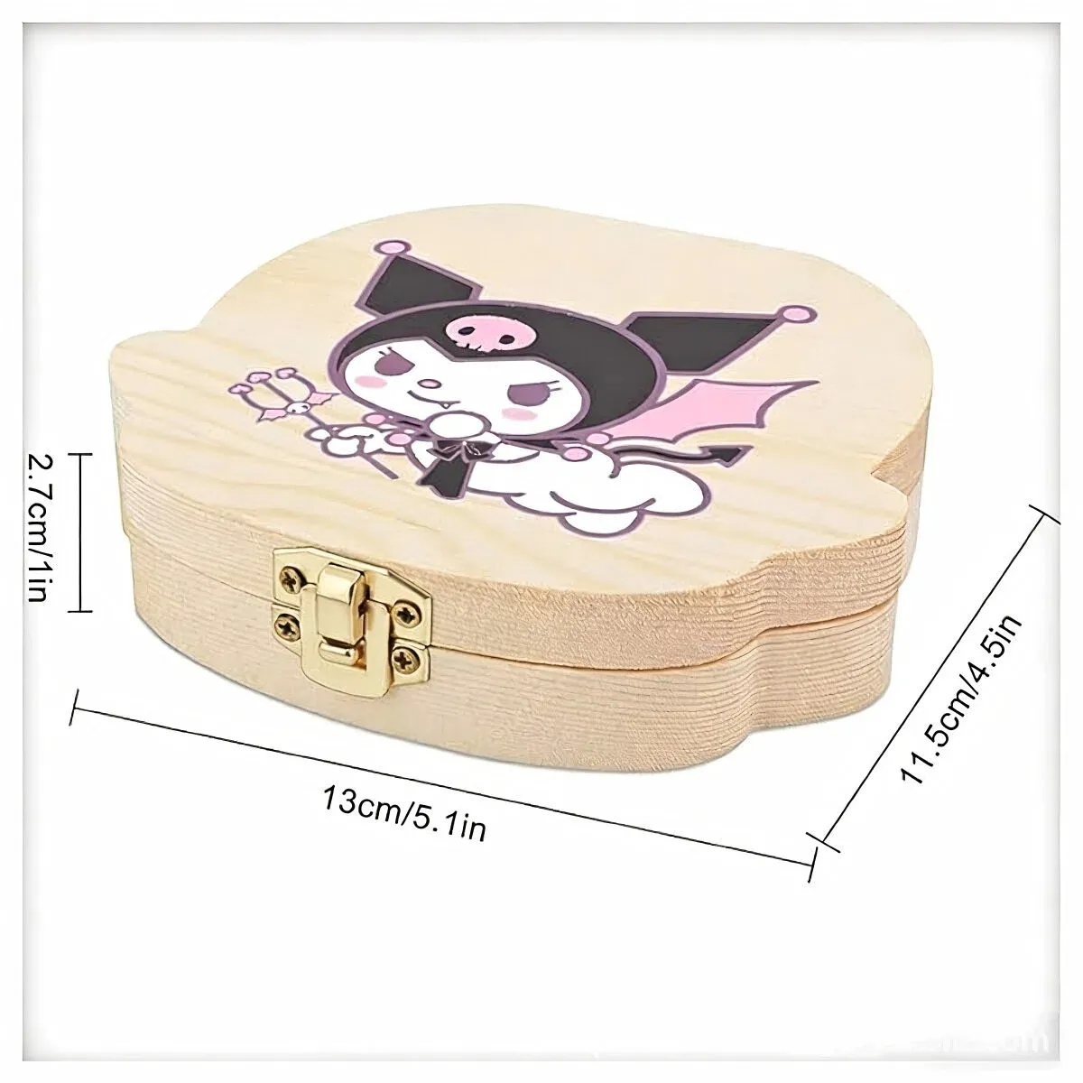 custom wooden baby tooth box - private label service available - view 2