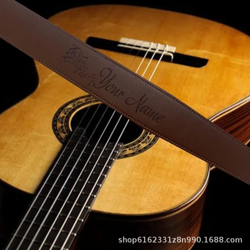 custom pu leather guitar strap - MOQ 20pcs factory direct - view 2