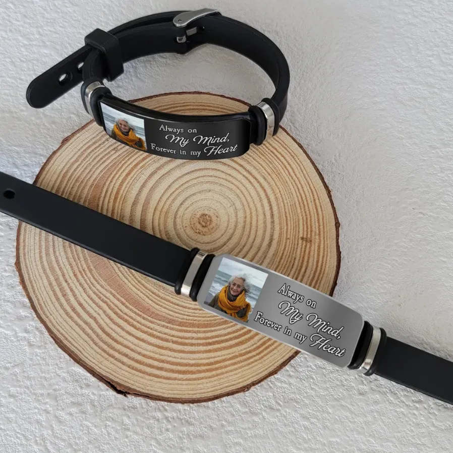 custom silicone engraved bracelet - 7-day sample lead time - view 2