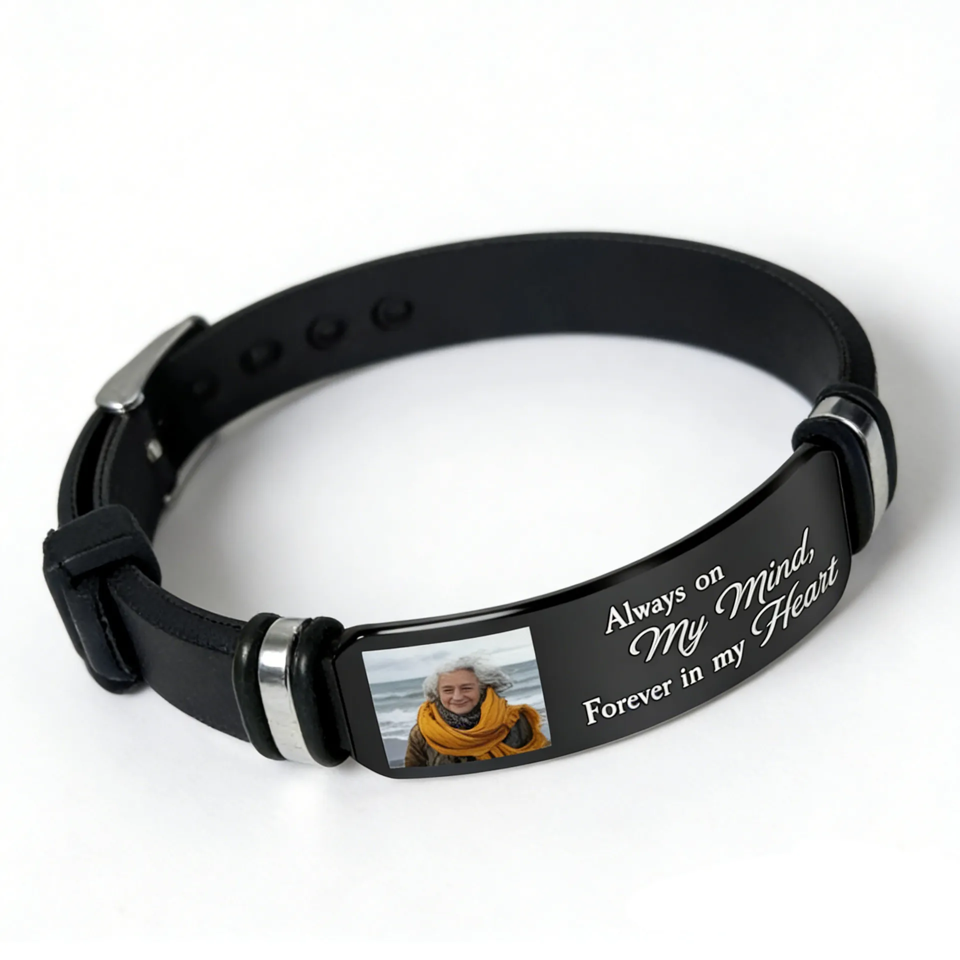 custom silicone engraved bracelet - 7-day sample lead time - view 4