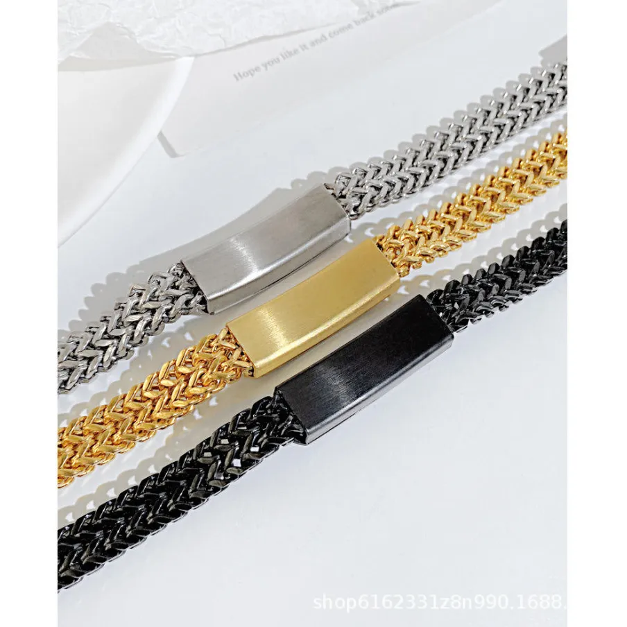custom stainless steel dragon chain bracelet - corporate gift wholesale supplier - view 2