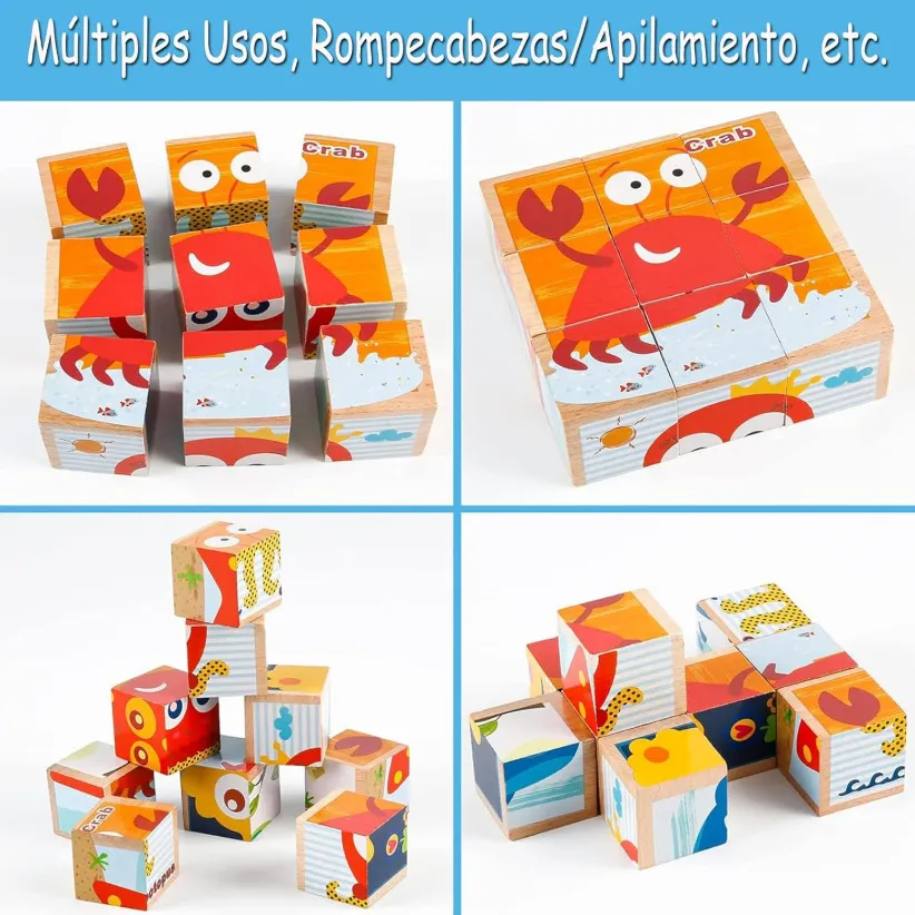 custom wooden activity cube baby toy - buy wholesale direct from manufacturer - view 2