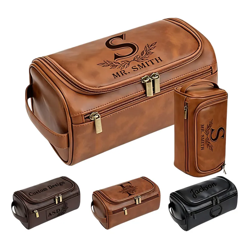 custom pu leather makeup bag travel - factory direct wholesale price - view 3