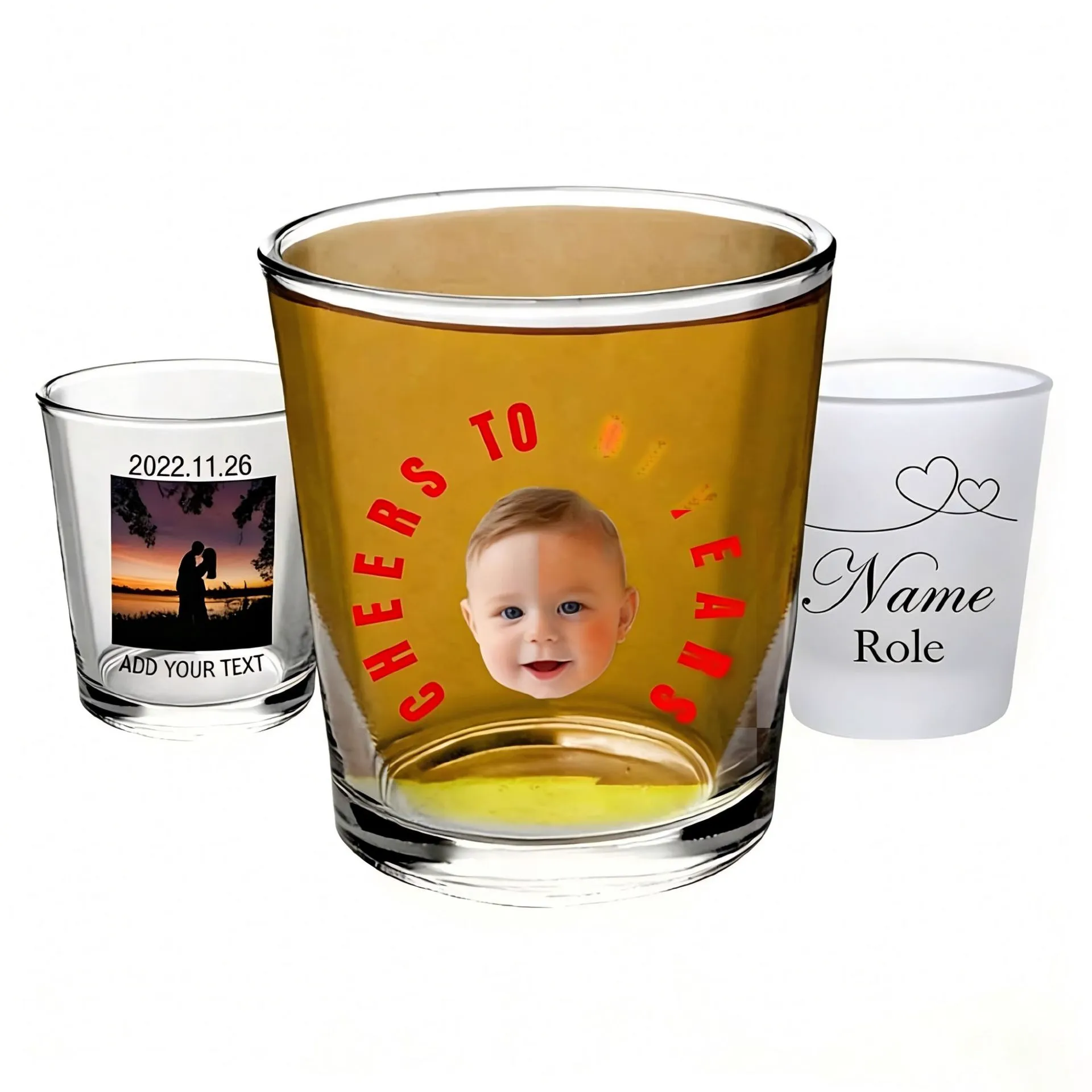 custom personalized wine whiskey glass - private label service available
