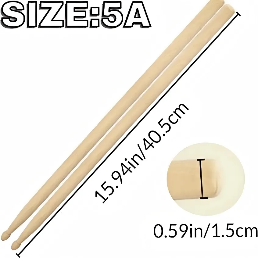 custom wooden drumsticks professional - custom color and size accepted - view 4