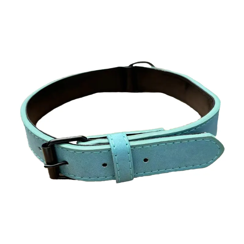 custom leather pet collar id tag - low MOQ custom order - view 5
