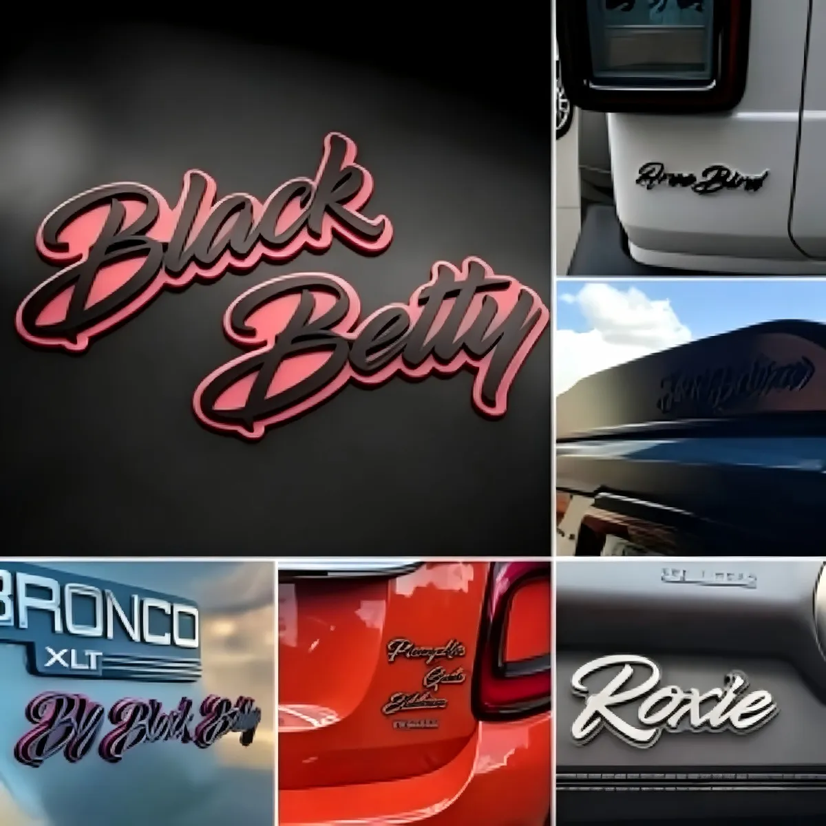 custom acrylic 3d car emblem badge - free sample on request
