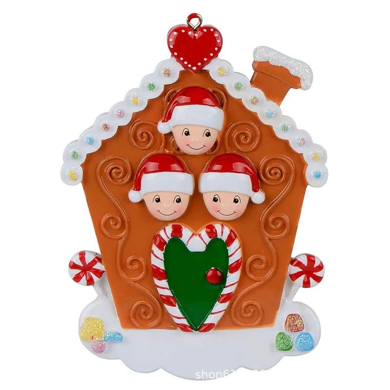 custom resin christmas house ornament - 7-day sample lead time - view 3