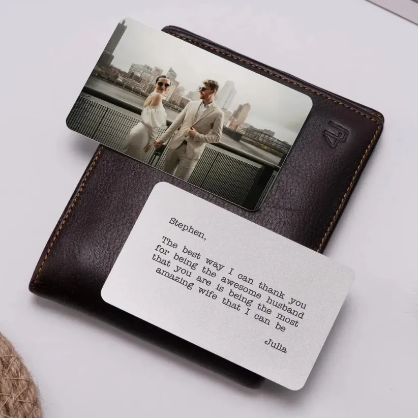 custom wallet insert card personalized - corporate gift wholesale supplier