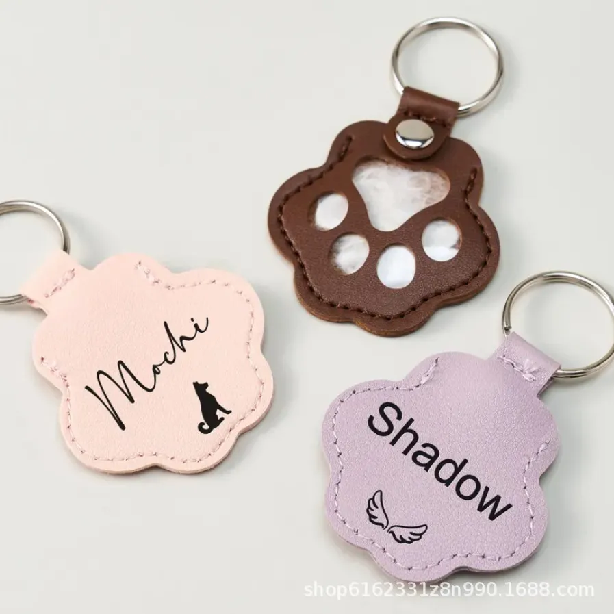 custom leather keychain pet hair memorial - request RFQ factory direct - view 3