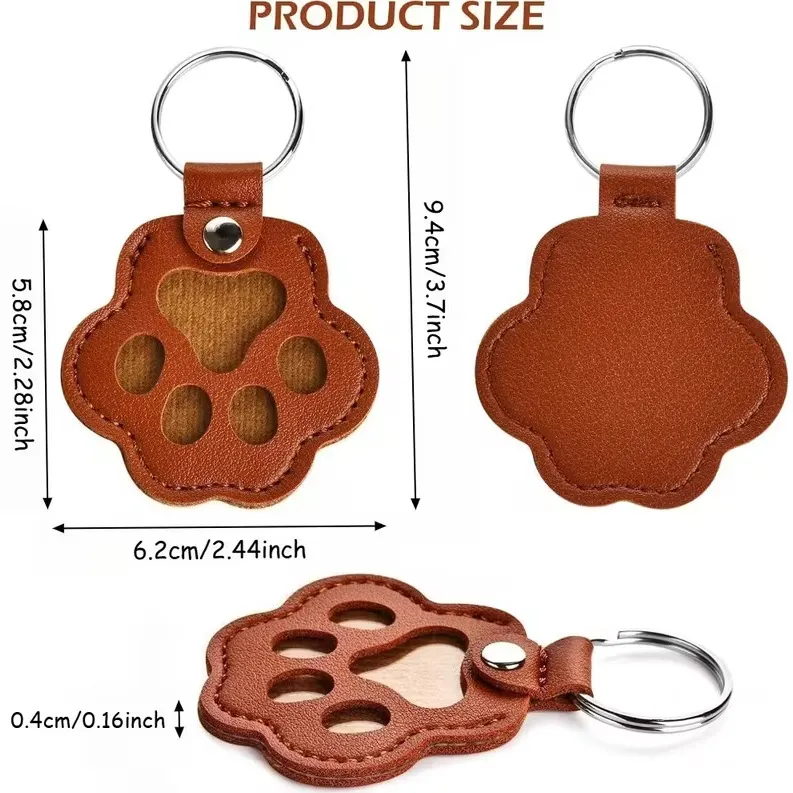custom leather keychain pet hair memorial - request RFQ factory direct - view 4