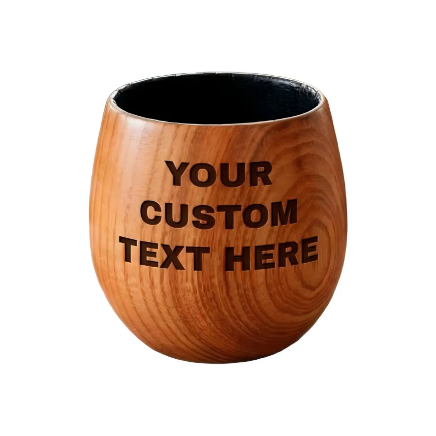 custom carbonized wooden beer mug - factory direct wholesale price - view 4