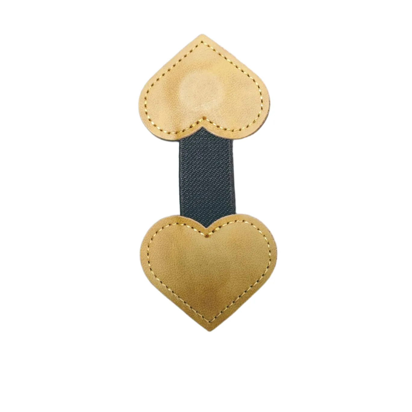 custom heart magnetic bookmark pu - bulk order discount available - view 4
