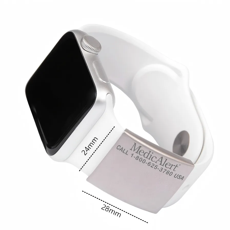 custom apple watch medical alert tag - private label service available - view 4