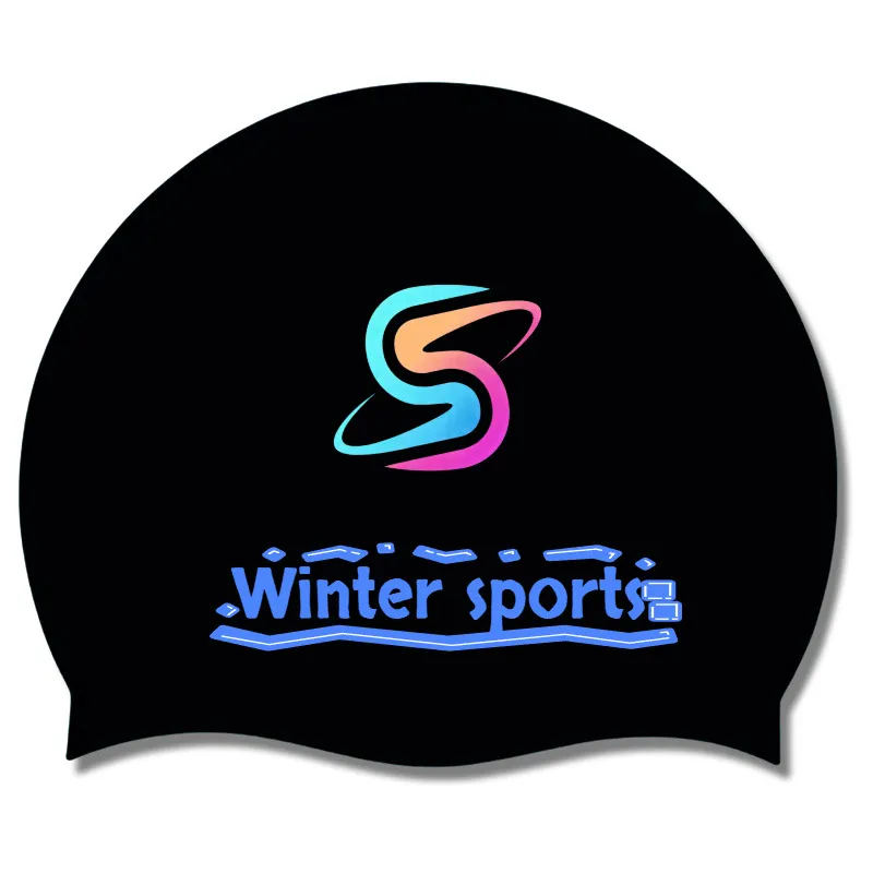 custom thick silicone swim cap - ODM OEM service available - view 2