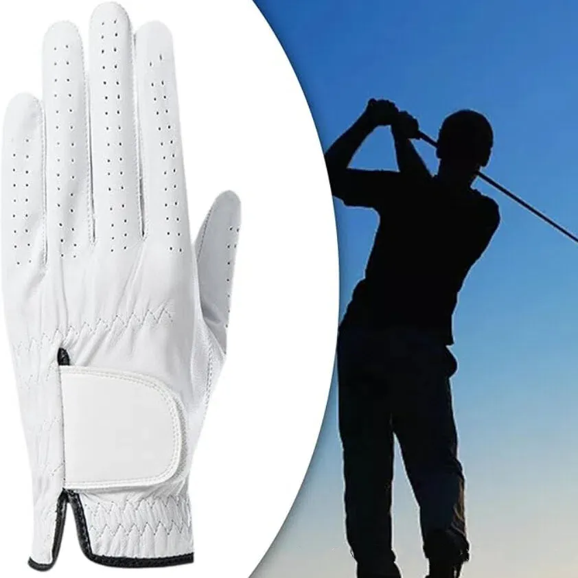 custom leather golf glove sheepskin - low MOQ custom order
