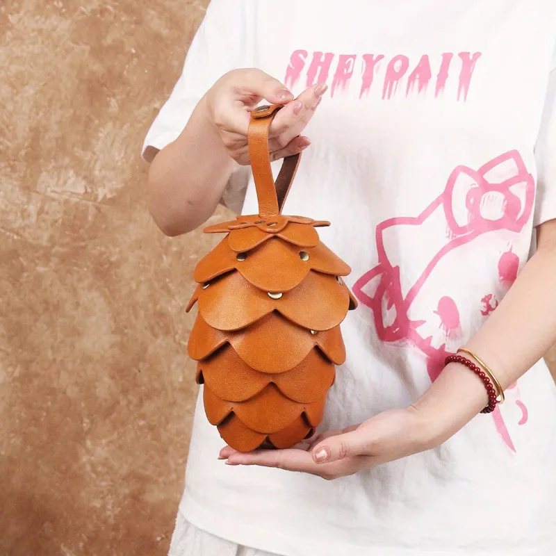 pu leather pinecone handbag wallet - B2B direct from factory China