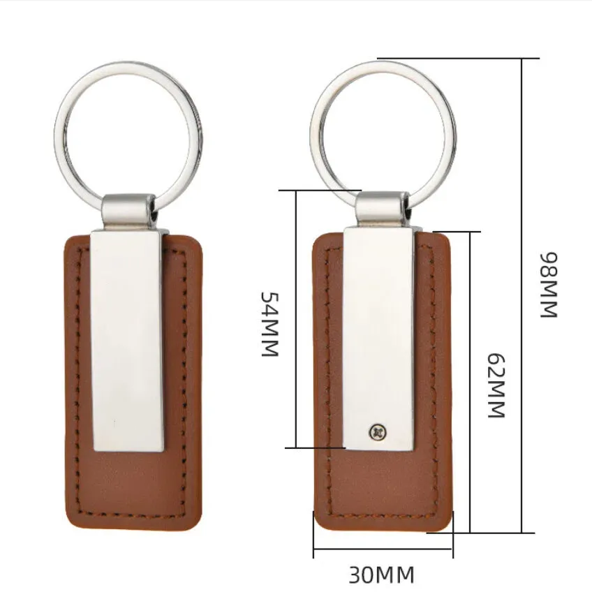 custom pu leather keychain pendant - 7-day sample lead time - view 5