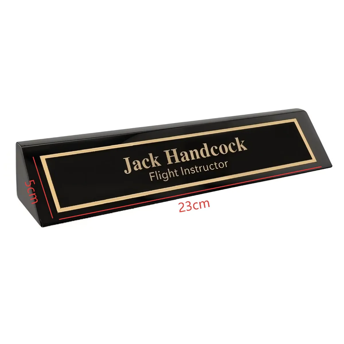 custom aluminum desk name plate - corporate gift wholesale supplier - view 3