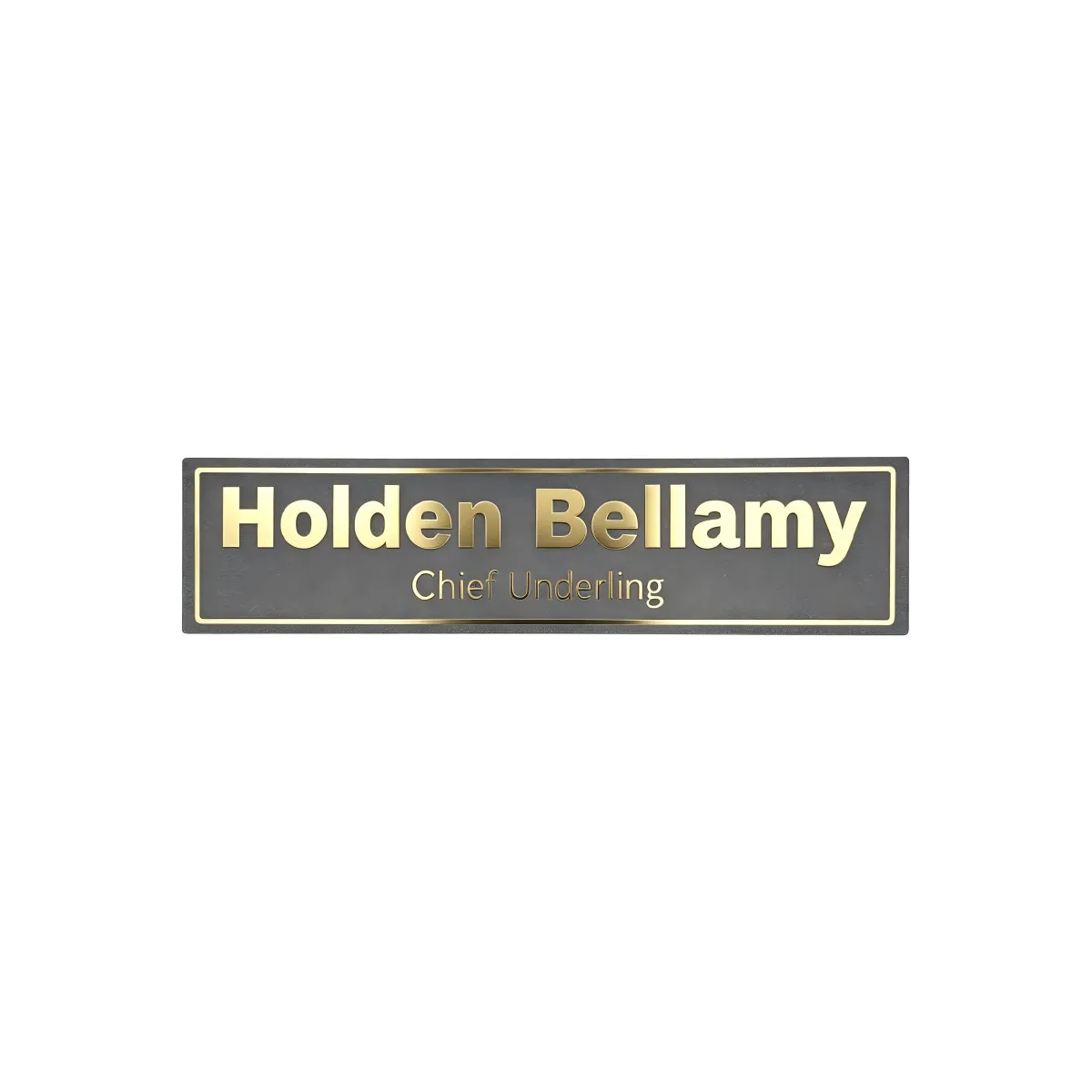 custom aluminum desk name plate - corporate gift wholesale supplier - view 4