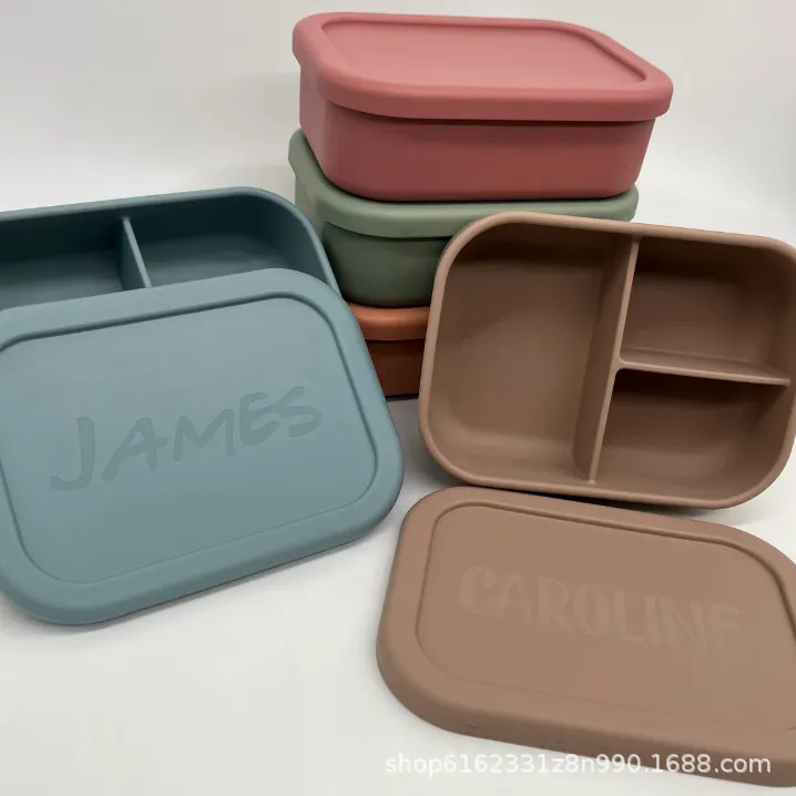 custom silicone bento lunch box - trade show giveaway supplier - view 2