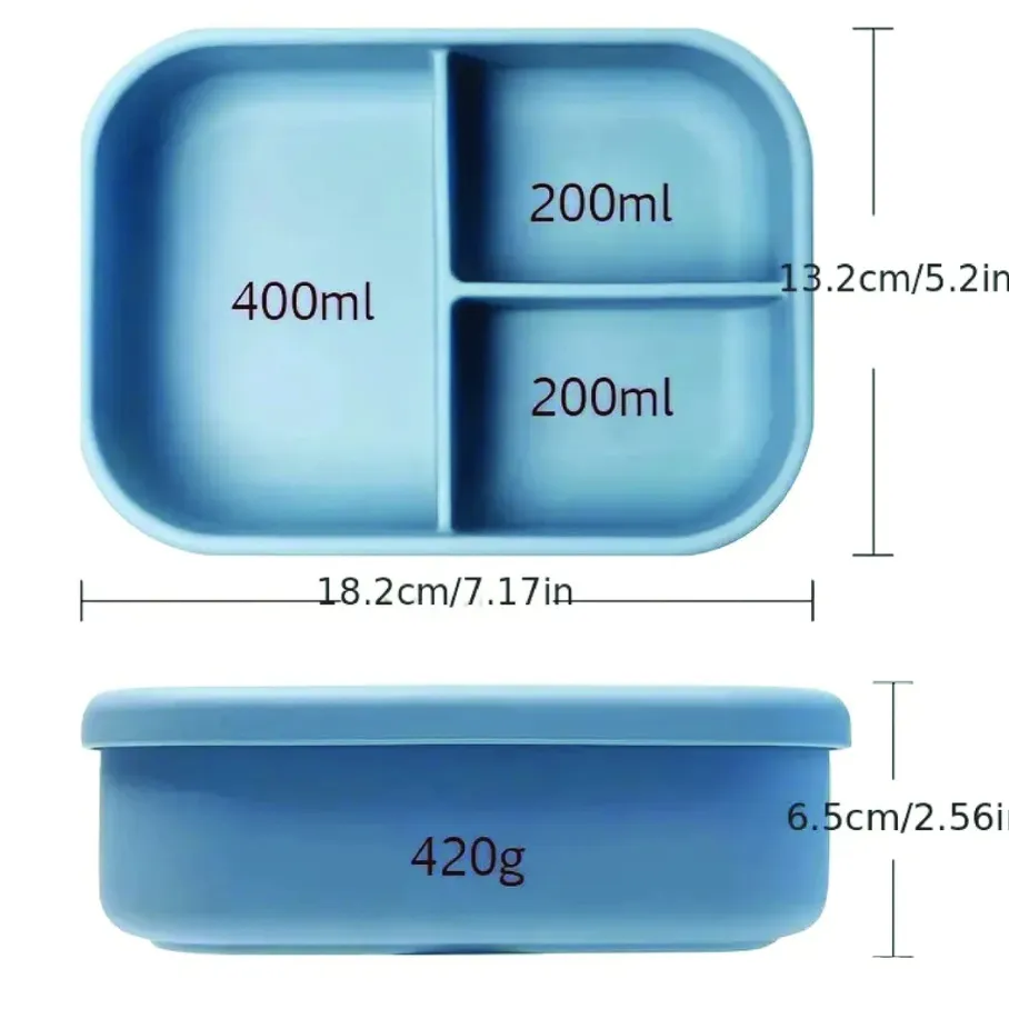 custom silicone bento lunch box - trade show giveaway supplier - view 3