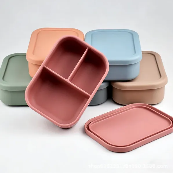 custom silicone bento lunch box - trade show giveaway supplier - view 4