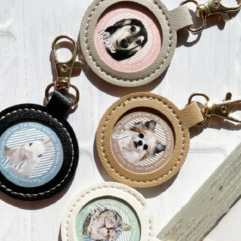 round pet photo album keychain - buy wholesale direct from manufacturer
