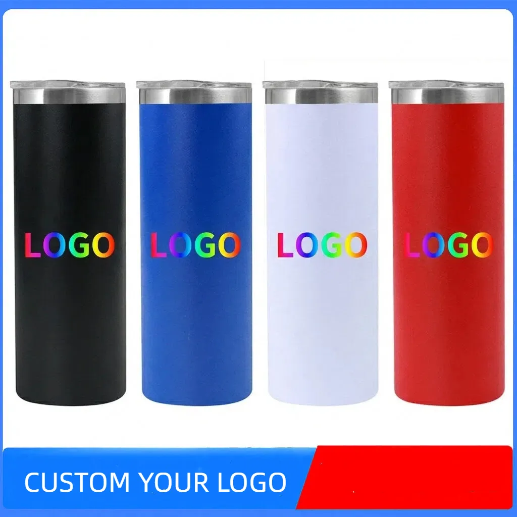 custom 20oz stainless steel skinny tumbler - bulk order discount available