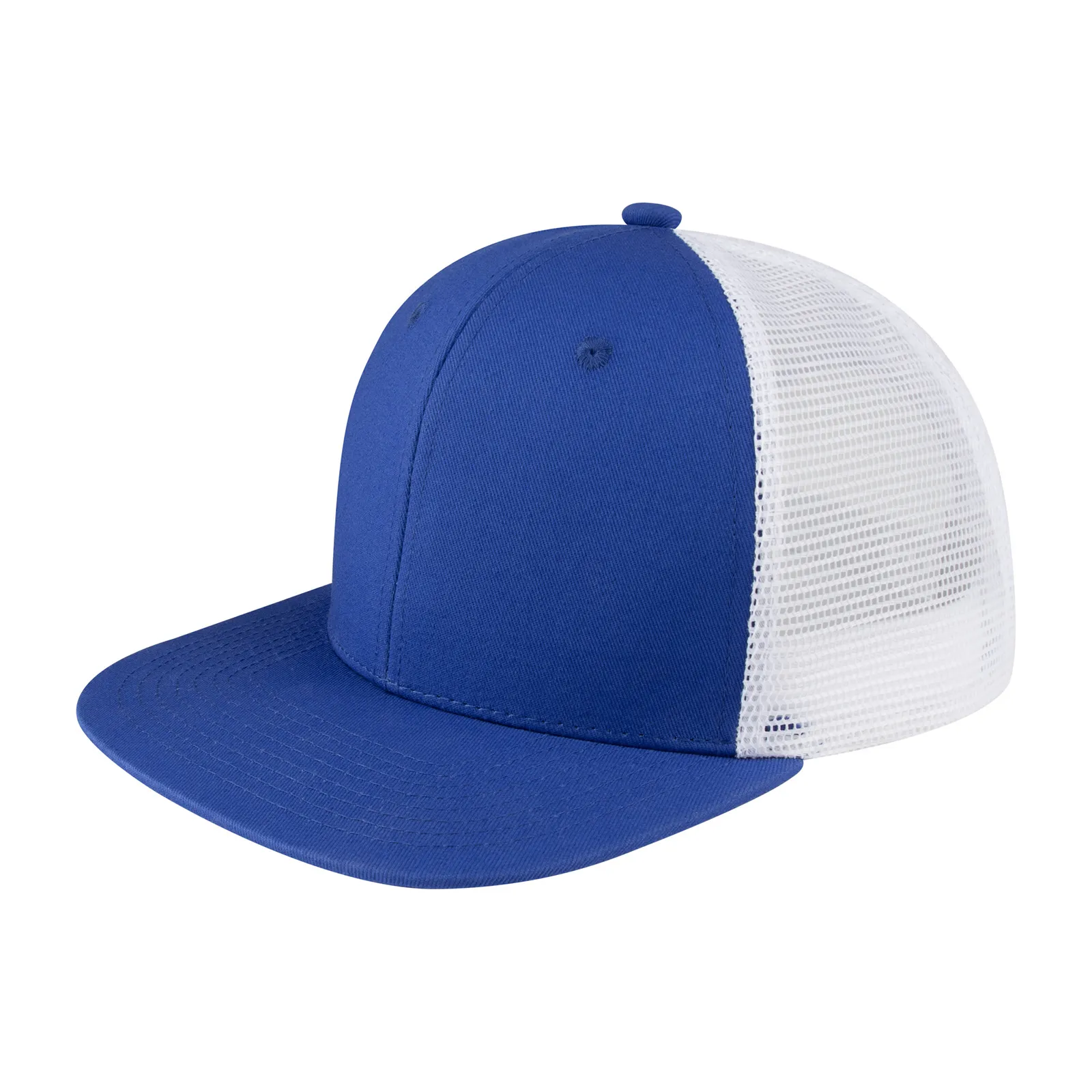 custom 6 panel flat brim trucker hat - BSCI certified manufacturer - view 5