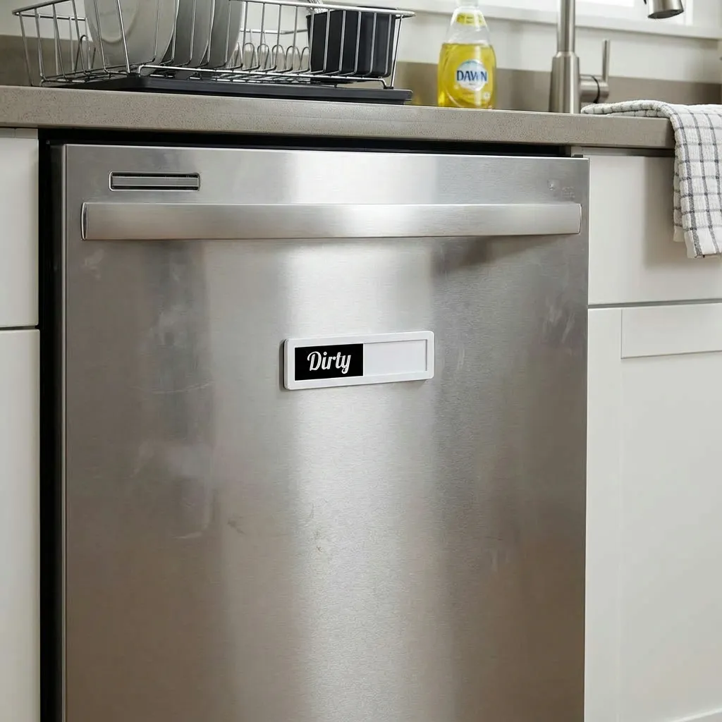 custom dishwasher clean dirty magnet sign - OEM custom logo accepted - view 3