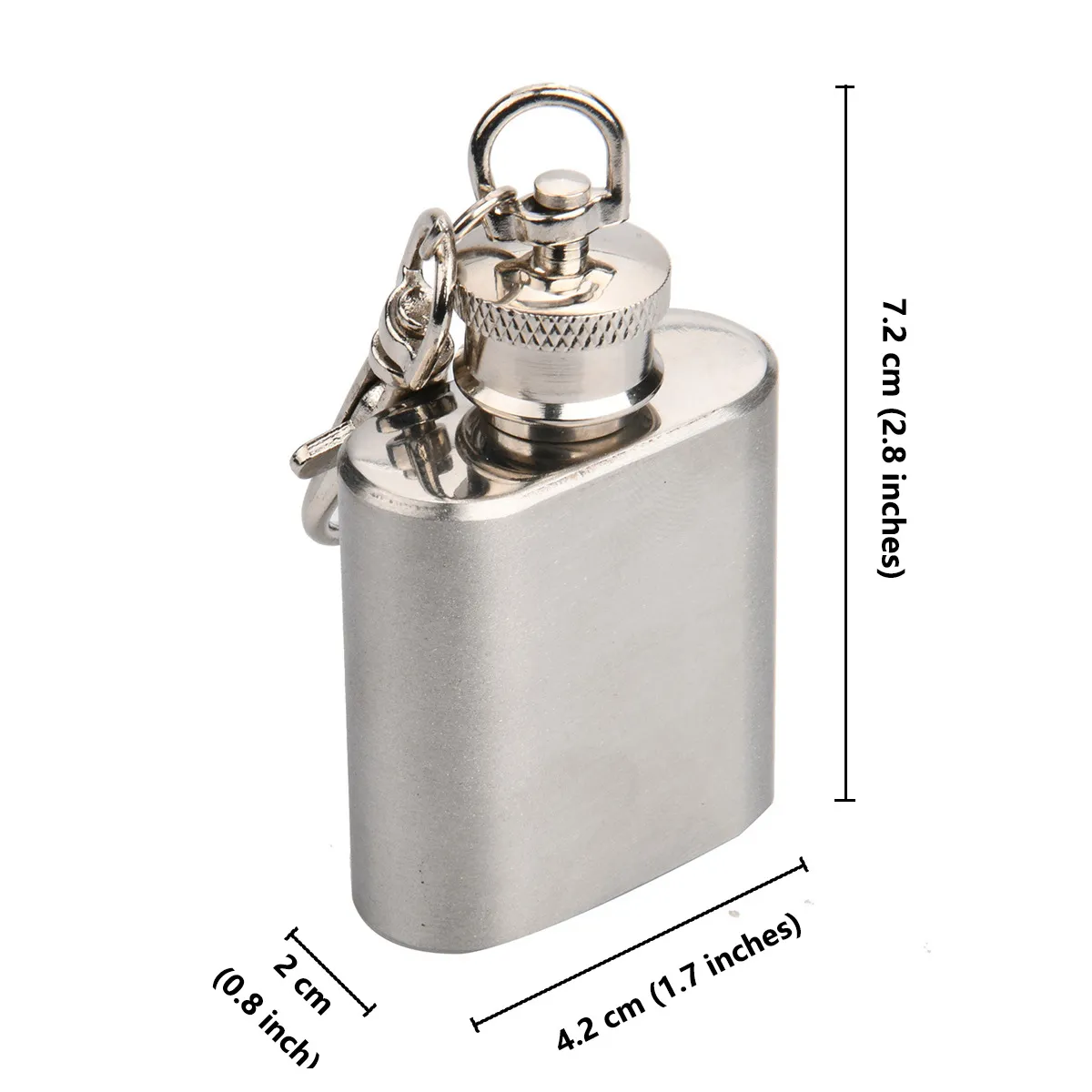 custom 1oz stainless steel mini flask - request RFQ factory direct - view 3
