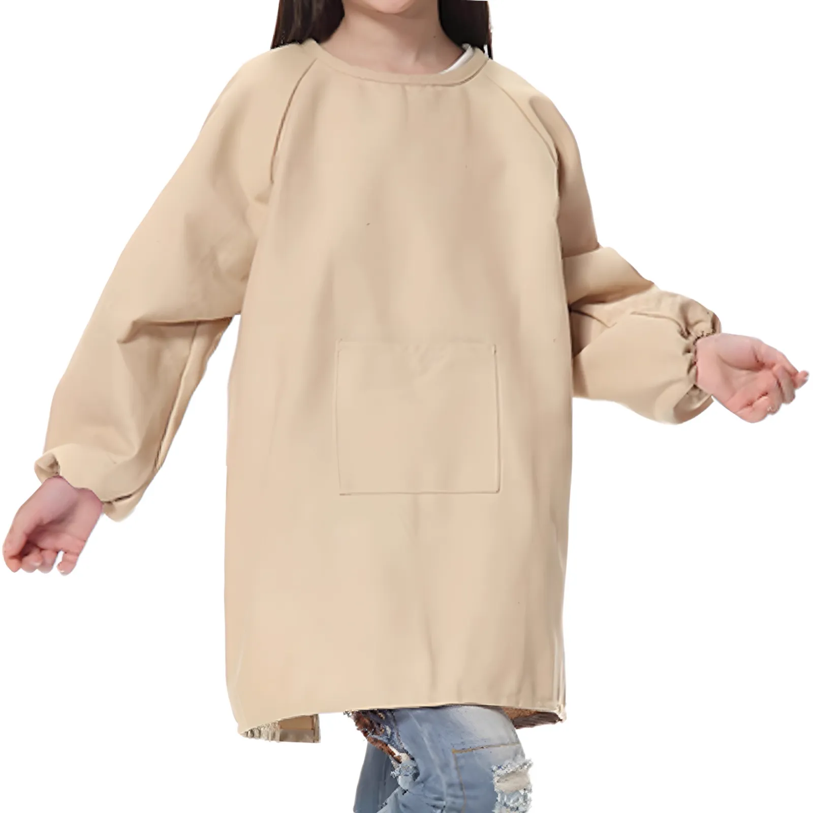 custom kids art smock apron - wholesale price for global buyers - view 5
