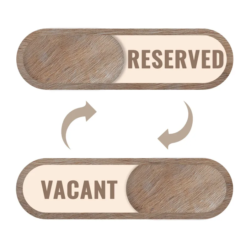 custom sliding room status door sign - bulk order discount available