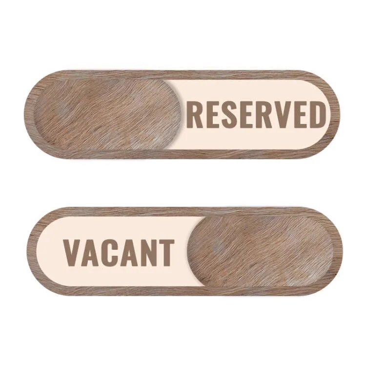 custom sliding room status door sign - bulk order discount available - view 4