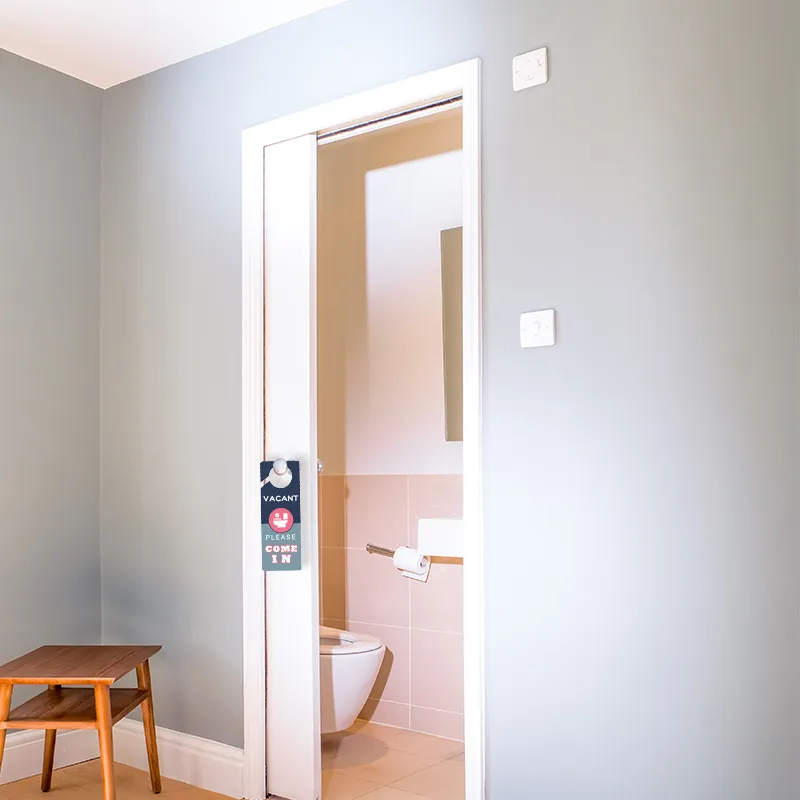 custom bathroom occupied pvc door sign - ODM OEM service available