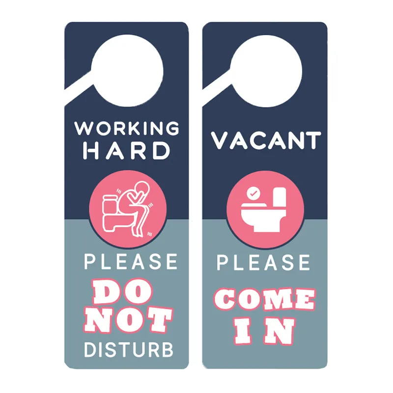 custom bathroom occupied pvc door sign - ODM OEM service available - view 2