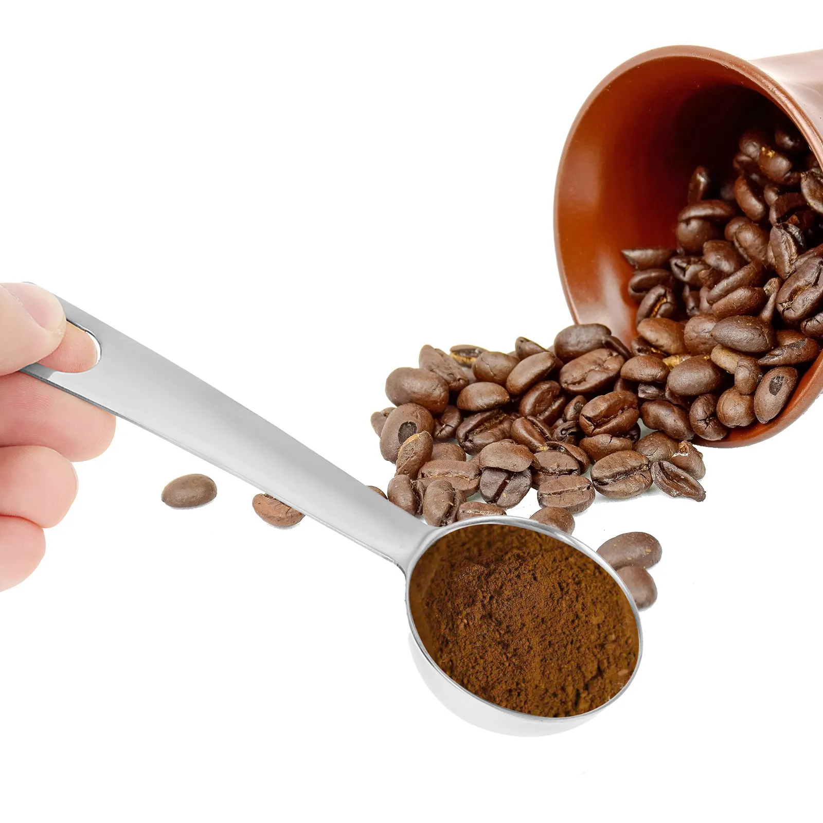 custom stainless steel coffee scoop 20ml - MOQ 20pcs factory direct - view 2