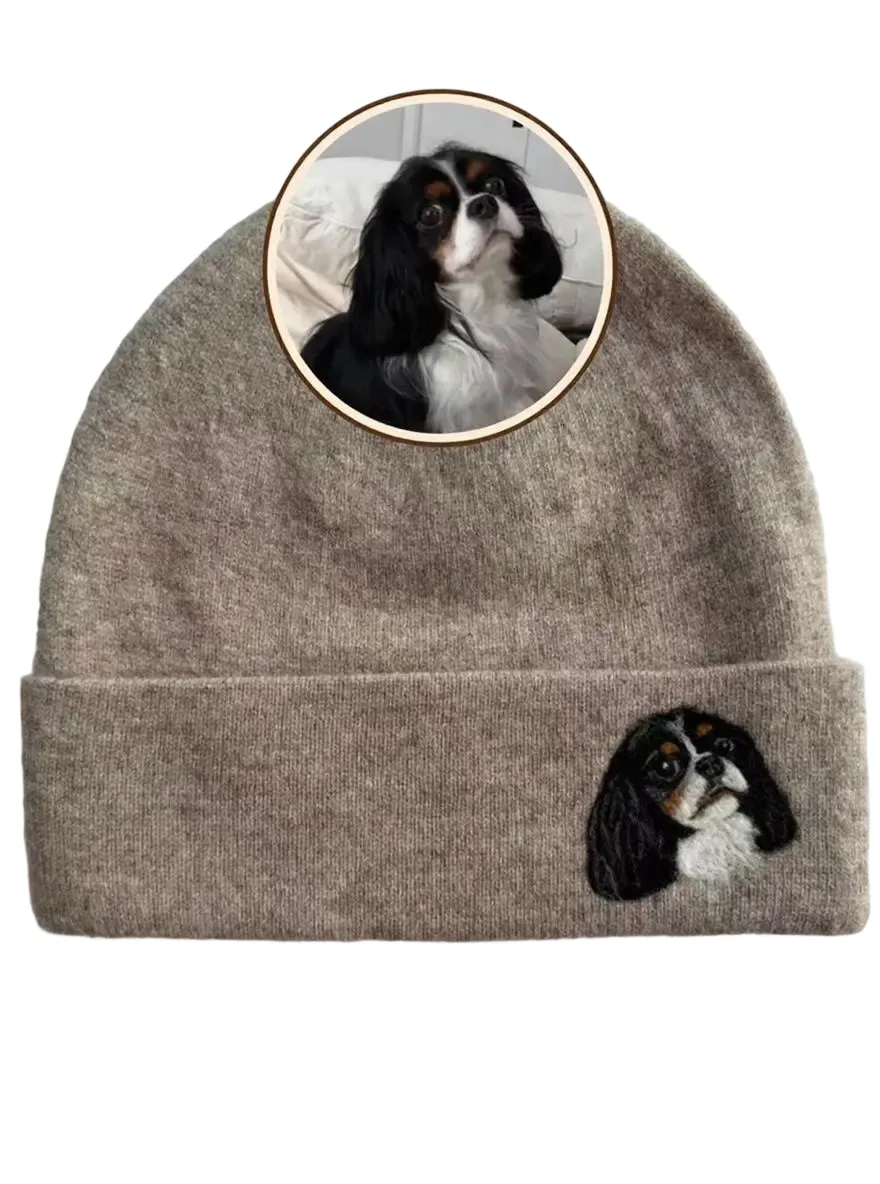 custom pet knitted beanie hat - B2B wholesale inquiry welcome - view 2