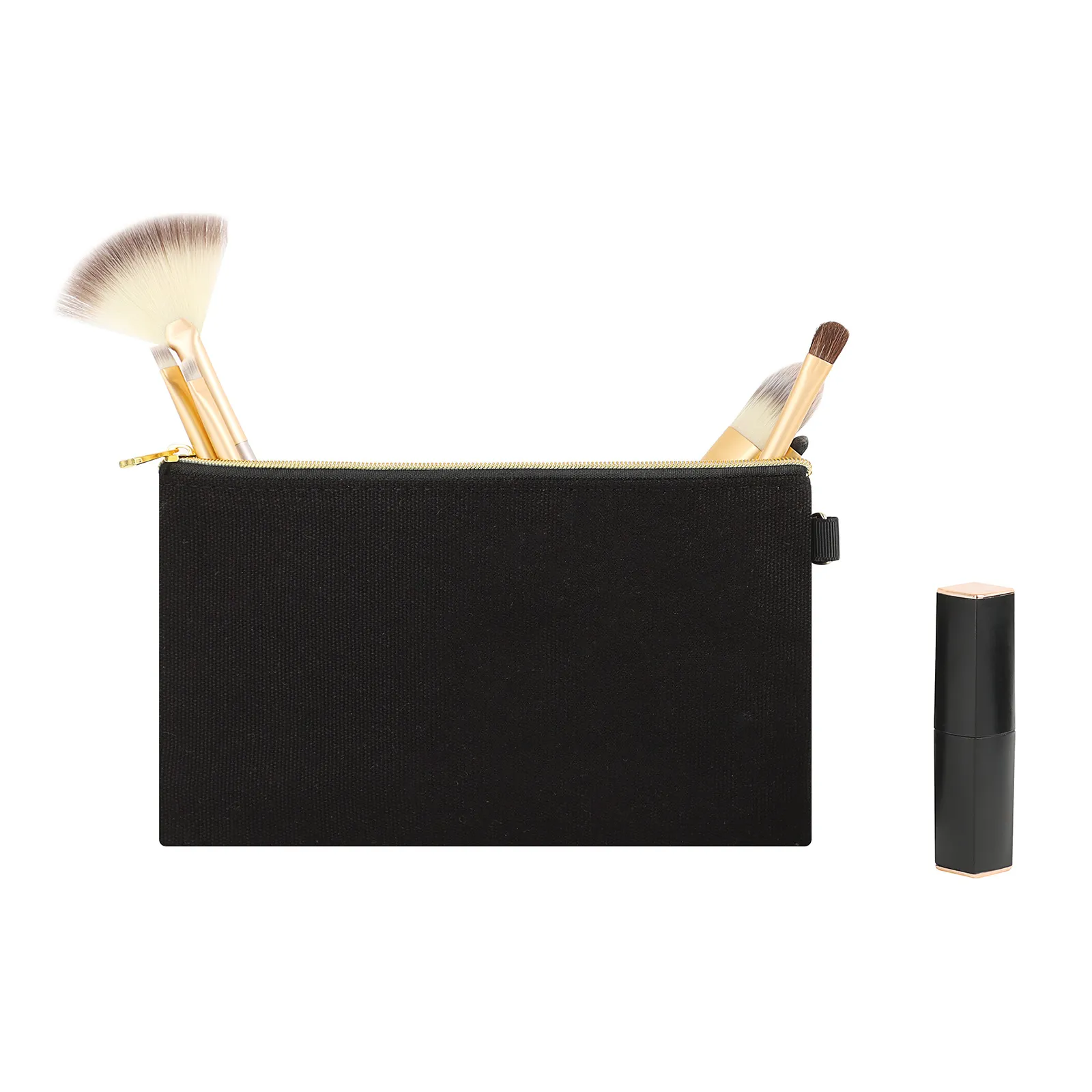 custom blank canvas zipper pouch - free sample on request - view 2