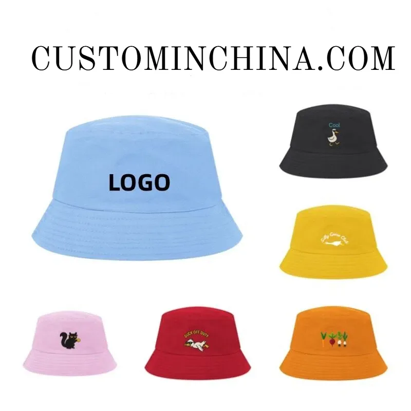 custom bucket hat logo embroidered - 7-day sample lead time