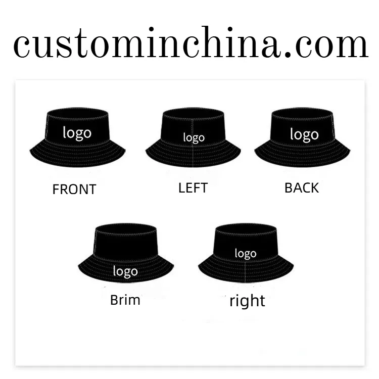 custom bucket hat logo embroidered - 7-day sample lead time - view 2